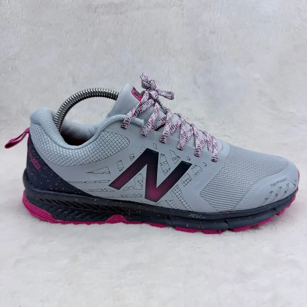 New Balance FuelCore Nitrel V1 Womens Trail Running Shoes Gray Pink Size 9